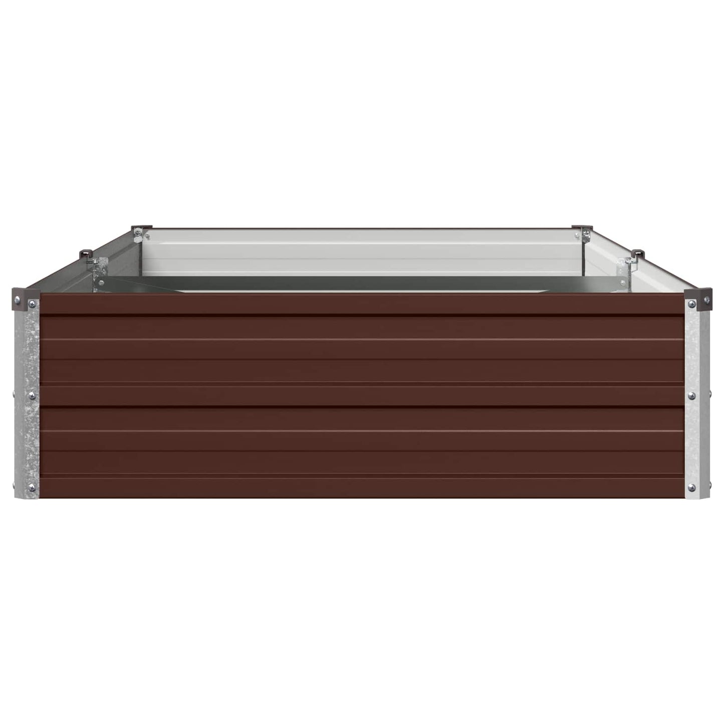 vidaXL Raised Garden Bed Brown 160 x 80 x 24 cm cold-rolled steel