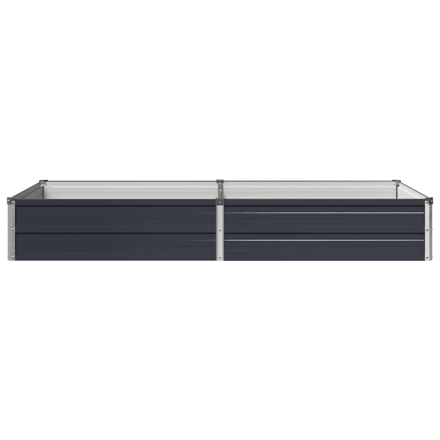 vidaXL Raised Garden Bed Anthracite 160 x 80 x 24 cm cold-rolled steel