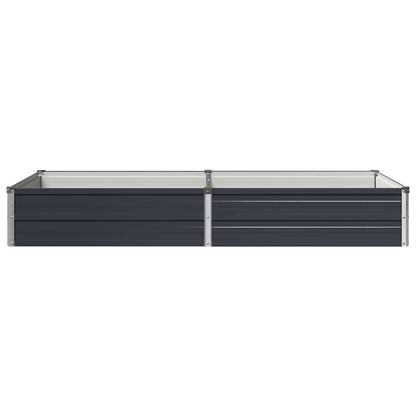 vidaXL Raised Garden Bed Anthracite 160 x 80 x 24 cm cold-rolled steel