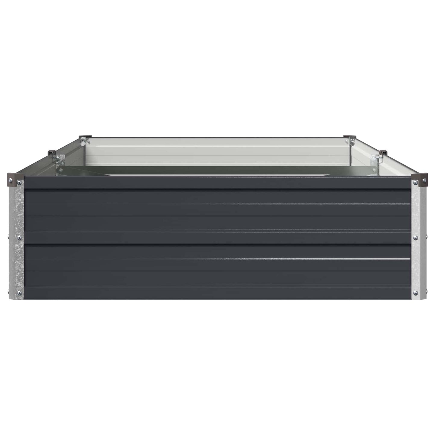 vidaXL Raised Garden Bed Anthracite 160 x 80 x 24 cm cold-rolled steel