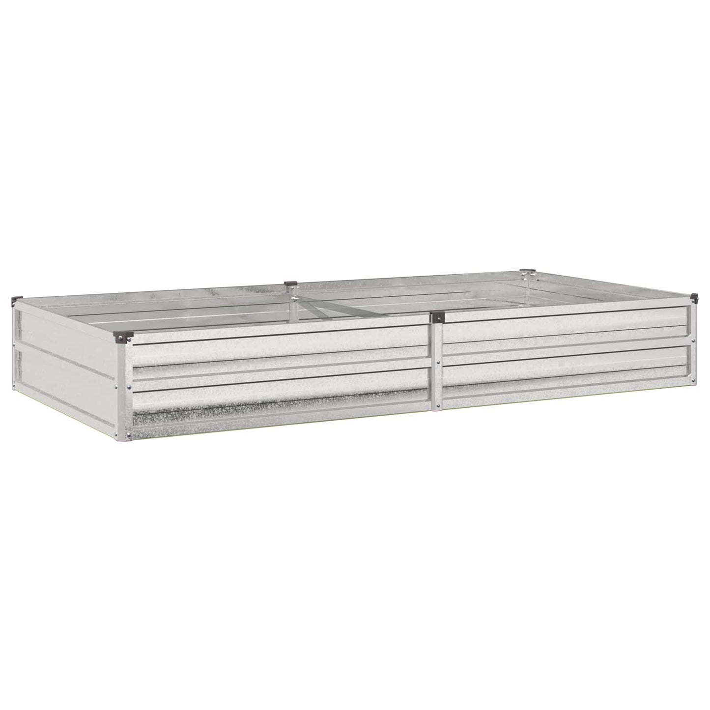 vidaXL Raised Garden Bed Silver 160 x 80 x 24 cm galvanized