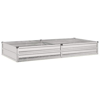 vidaXL Raised Garden Bed Silver 160 x 80 x 24 cm galvanized