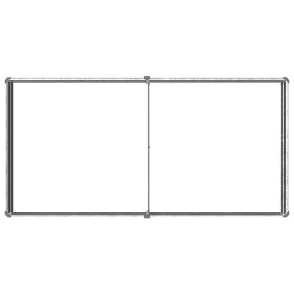 vidaXL Raised Garden Bed Silver 160 x 80 x 24 cm galvanized