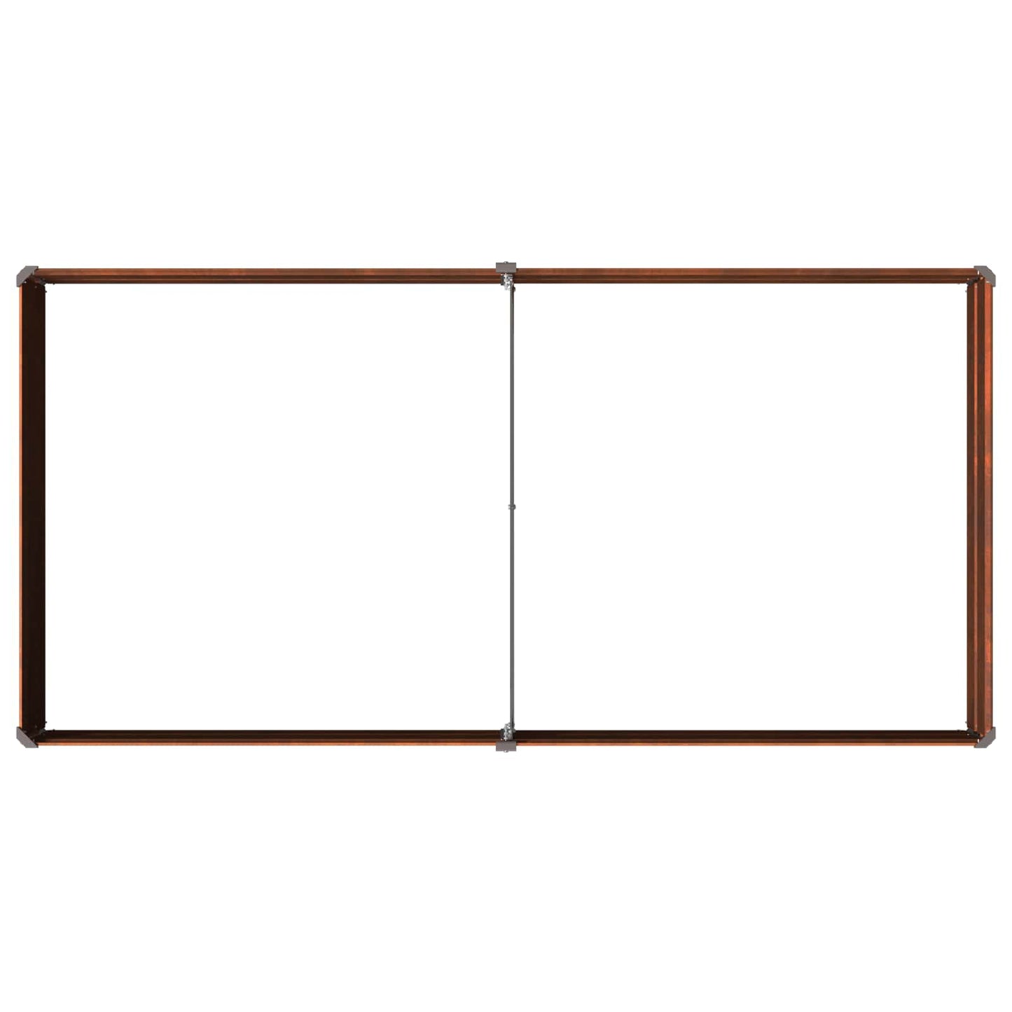 vidaXL Raised Garden Bed Rusty 160 x 80 x 24 cm corton