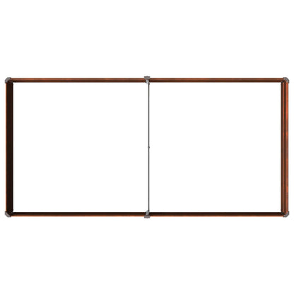 vidaXL Raised Garden Bed Rusty 160 x 80 x 24 cm corton