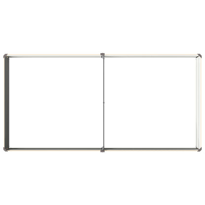 vidaXL Raised Garden Bed Ivory 160 x 80 x 24 cm cold-rolled steel