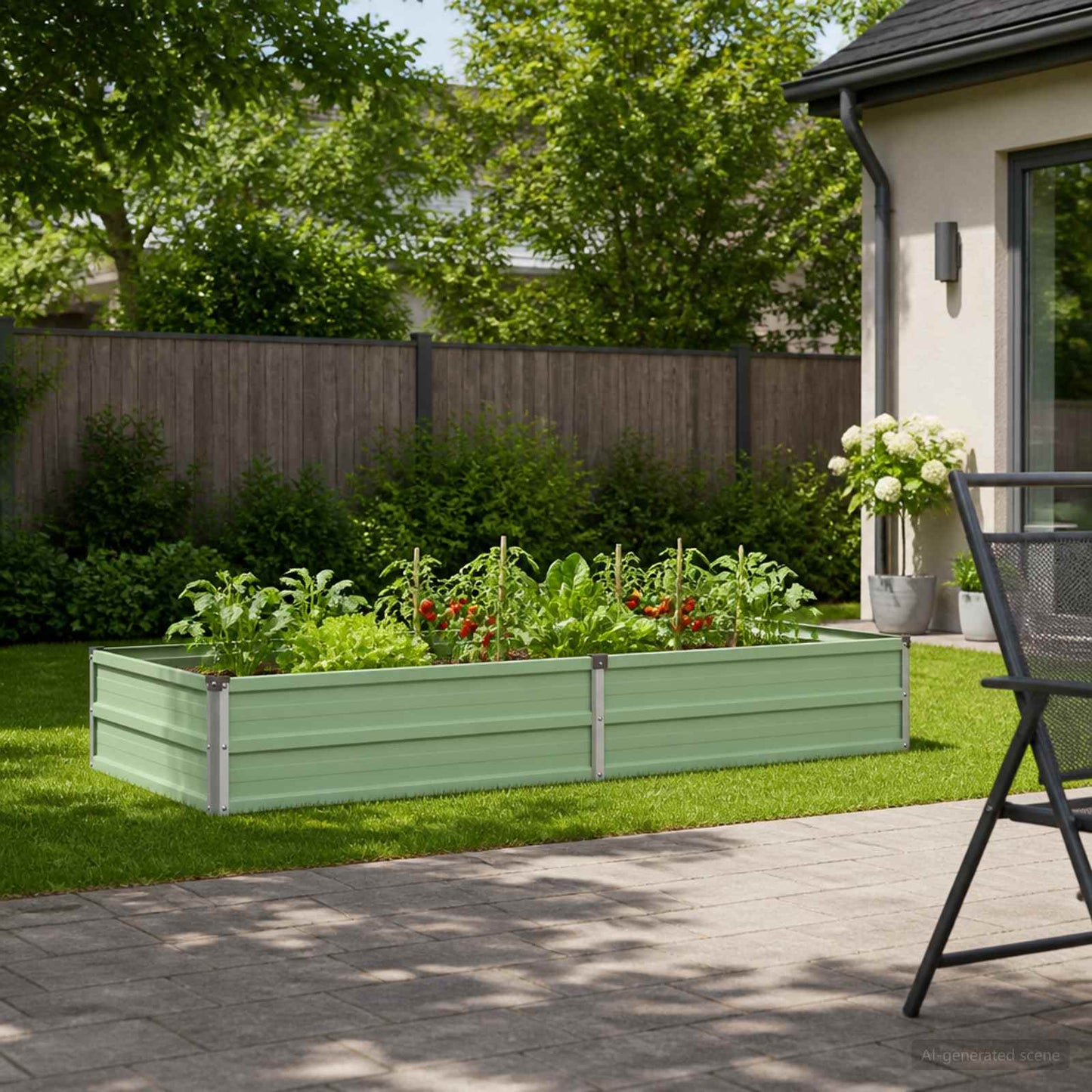 vidaXL Raised Garden Bed Pastel Green 160 x 80 x 24 cm