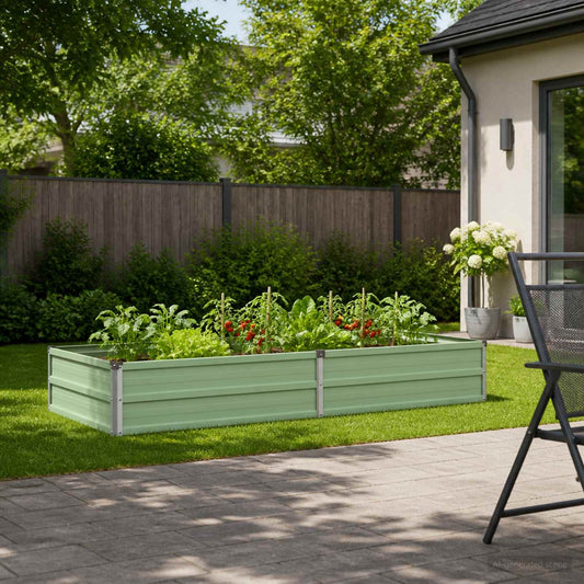 vidaXL Raised Garden Bed Pastel Green 160 x 80 x 24 cm