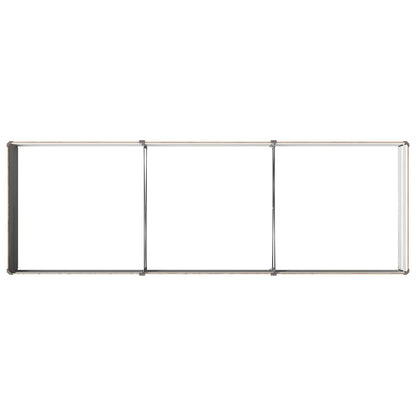 vidaXL Raised Garden Bed Wood Brown 240 x 80 x 24 cm cold-rolled steel