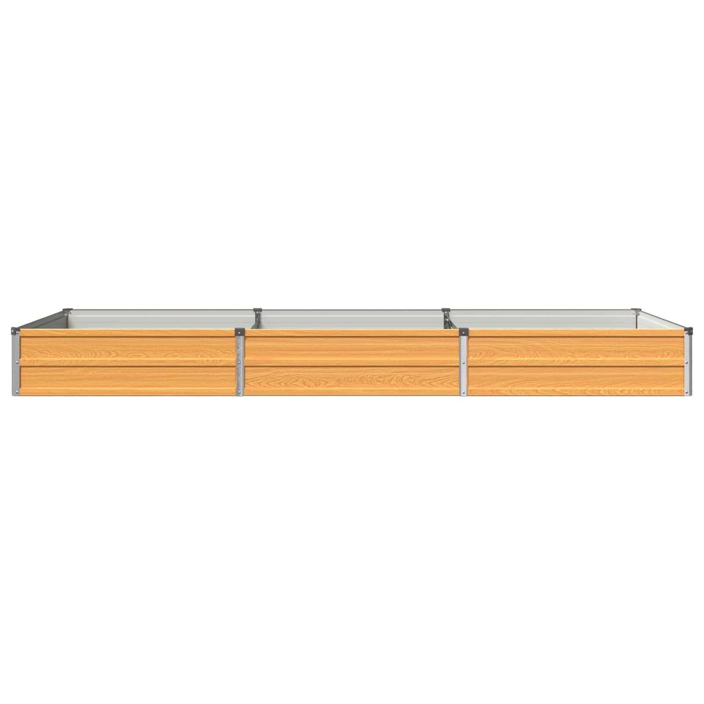 vidaXL Raised Garden Bed Natural 240 x 80 x 24 cm cold-rolled steel