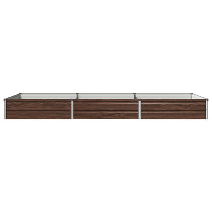 vidaXL Raised Garden Bed Black 240 x 80 x 24 cm cold-rolled steel