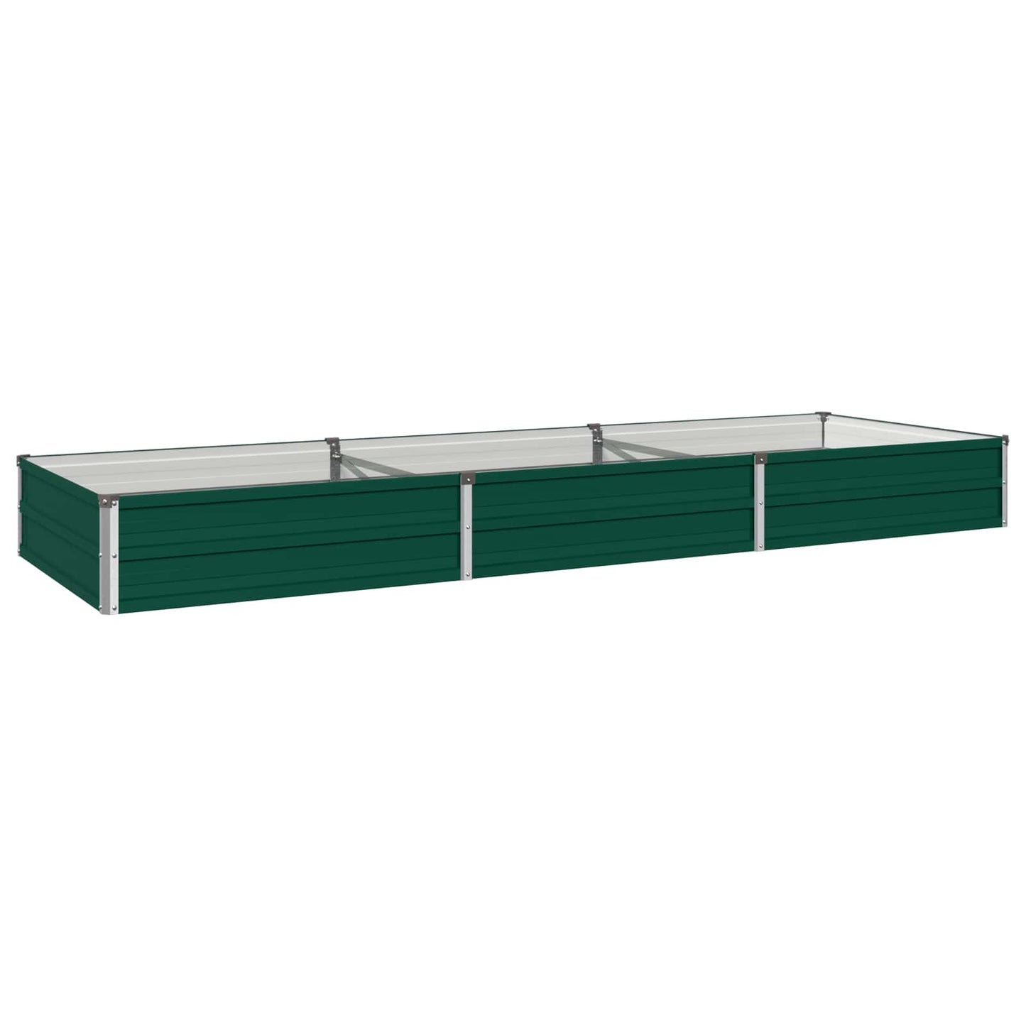 vidaXL Raised Garden Bed Green 240 x 80 x 24 cm cold-rolled steeel