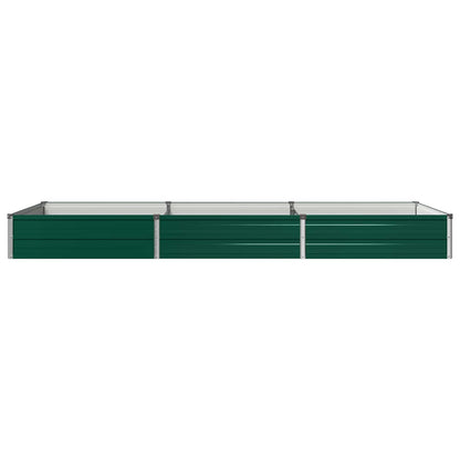 vidaXL Raised Garden Bed Green 240 x 80 x 24 cm cold-rolled steeel