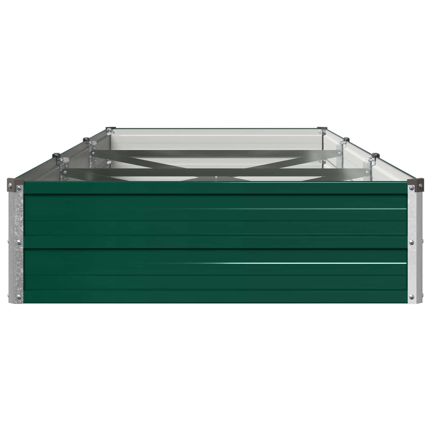 vidaXL Raised Garden Bed Green 240 x 80 x 24 cm cold-rolled steeel