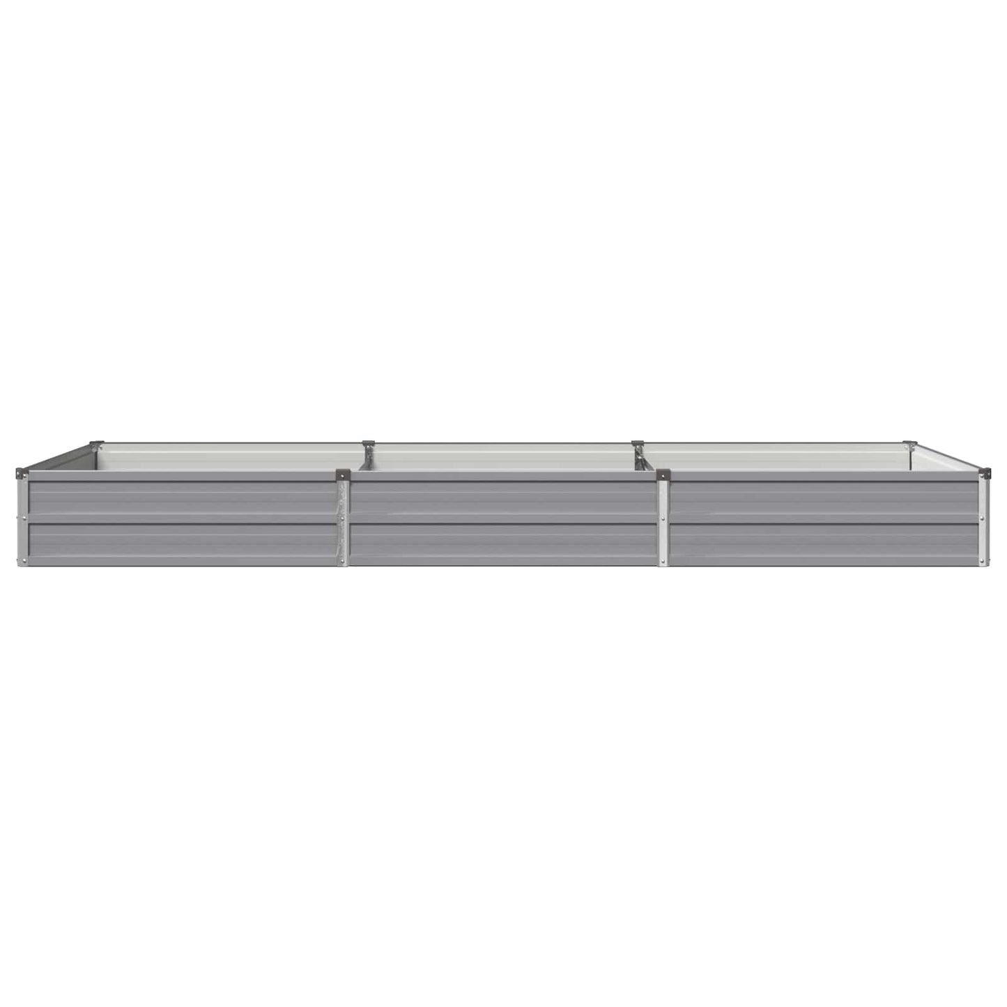 vidaXL Raised Garden Bed Grey 240 x 80 x 24 cm cold-rolled steel