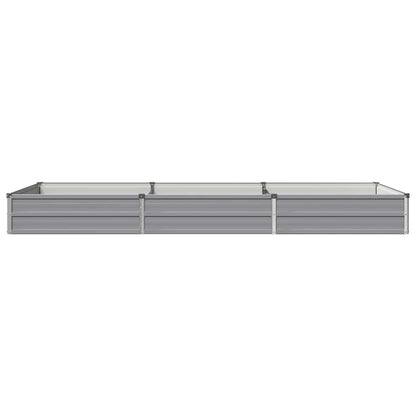 vidaXL Raised Garden Bed Grey 240 x 80 x 24 cm cold-rolled steel