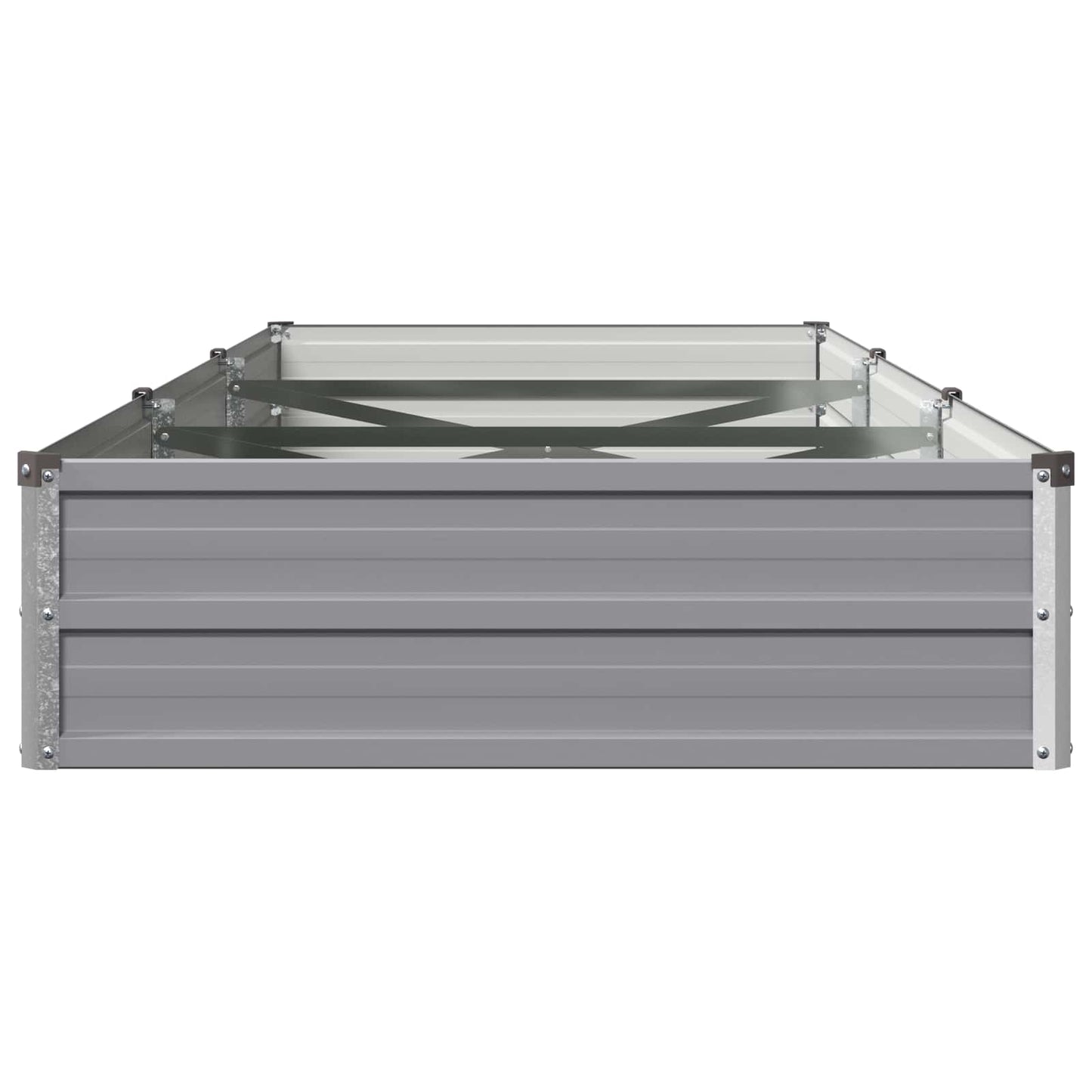 vidaXL Raised Garden Bed Grey 240 x 80 x 24 cm cold-rolled steel