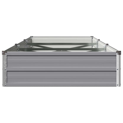 vidaXL Raised Garden Bed Grey 240 x 80 x 24 cm cold-rolled steel