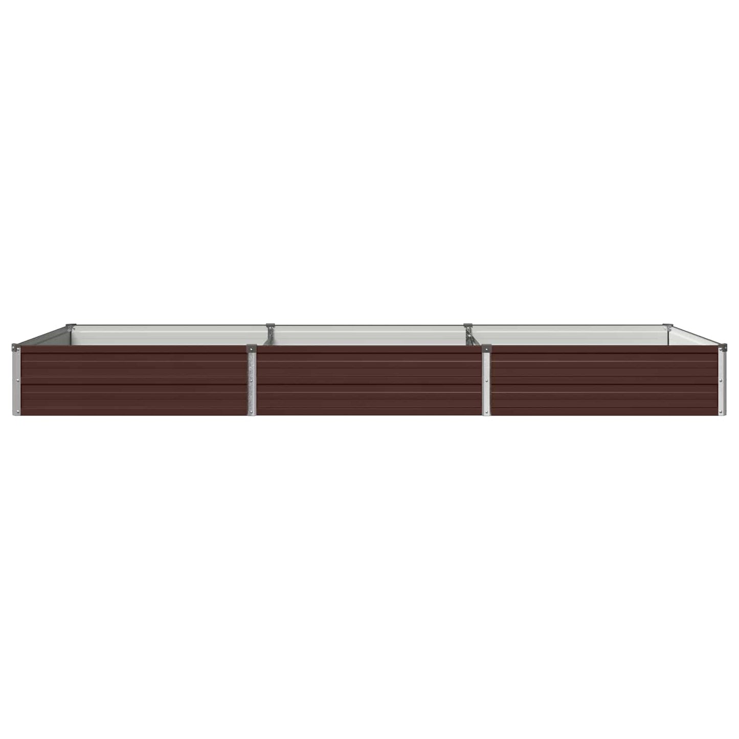 vidaXL Raised Garden Bed Brown 240 x 80 x 24 cm cold-rolled steel