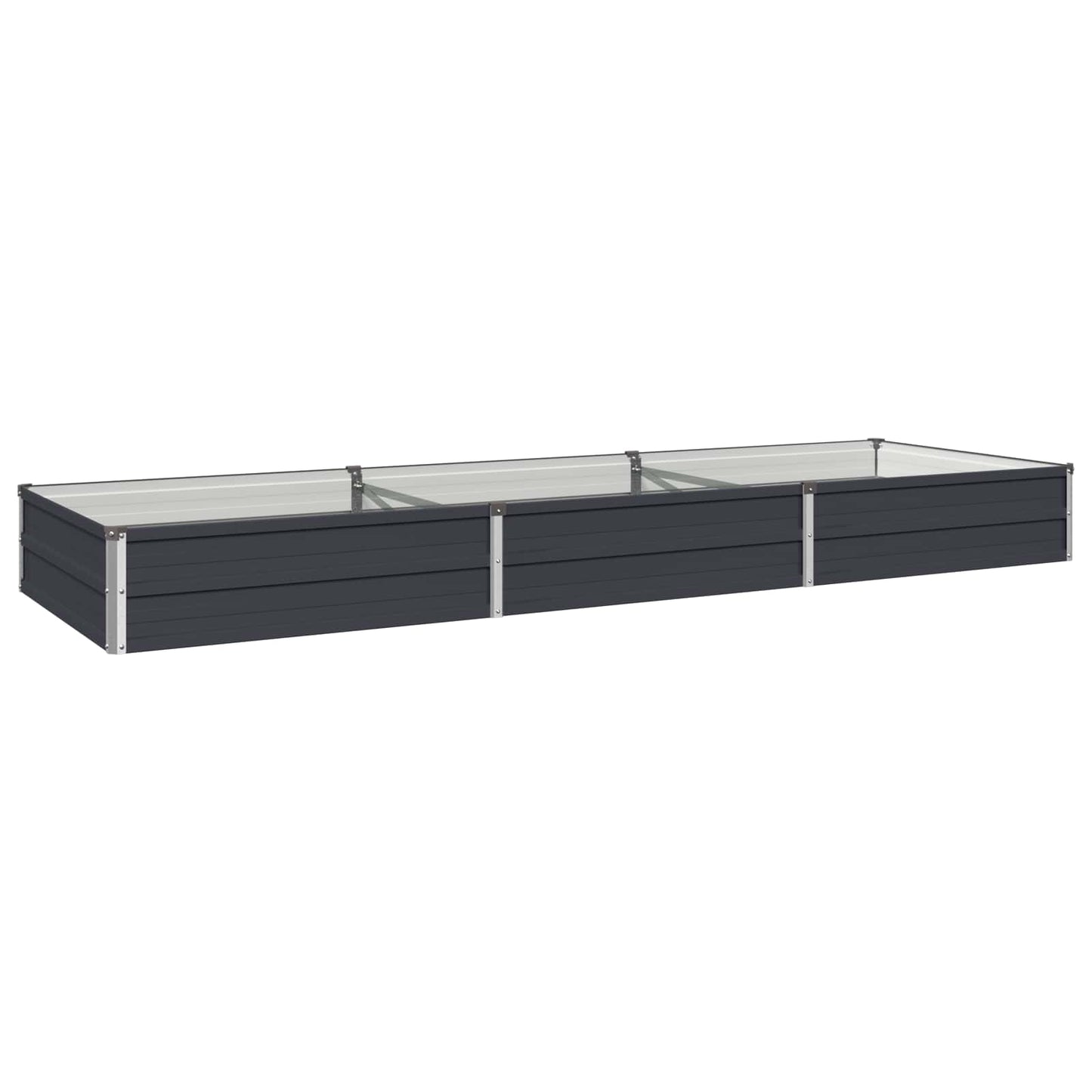 vidaXL Raised Garden Bed Anthracite 240 x 80 x 24 cm cold-rolled steel