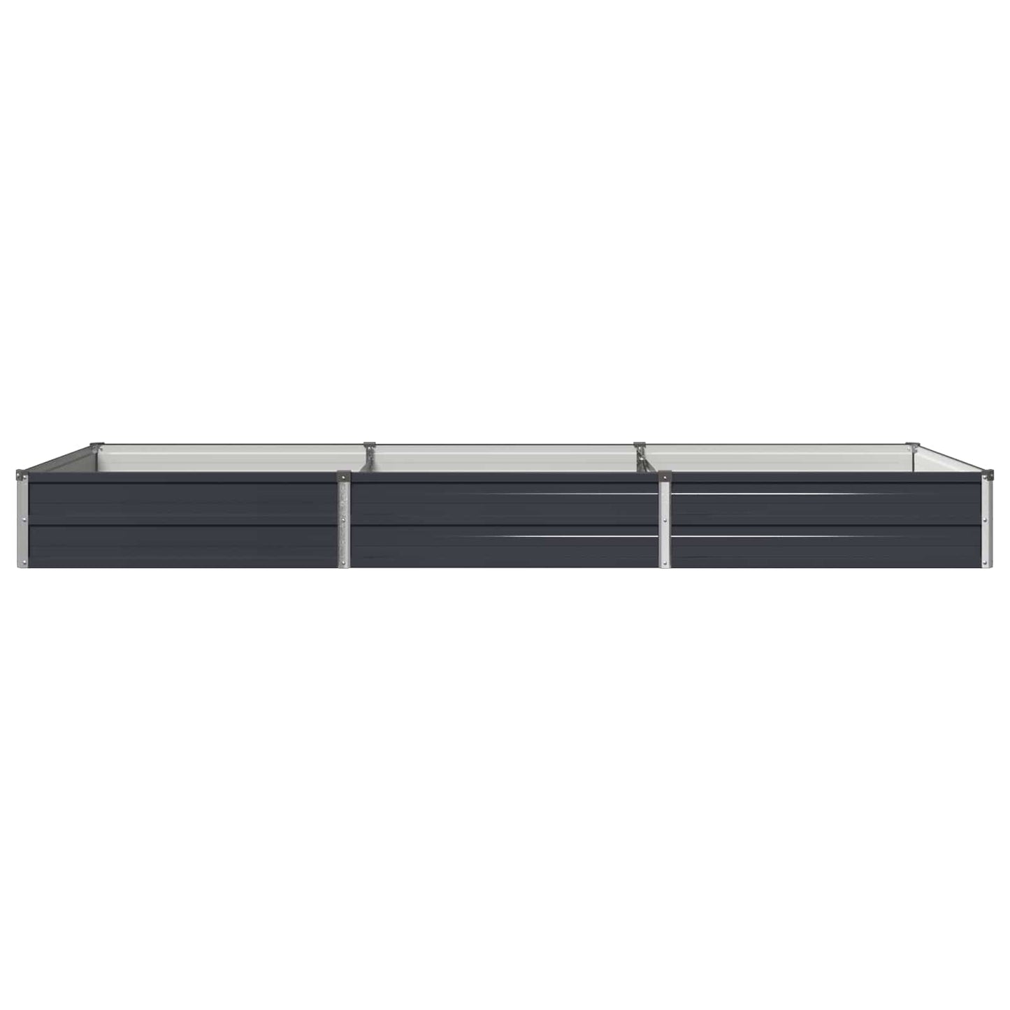 vidaXL Raised Garden Bed Anthracite 240 x 80 x 24 cm cold-rolled steel
