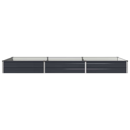vidaXL Raised Garden Bed Anthracite 240 x 80 x 24 cm cold-rolled steel