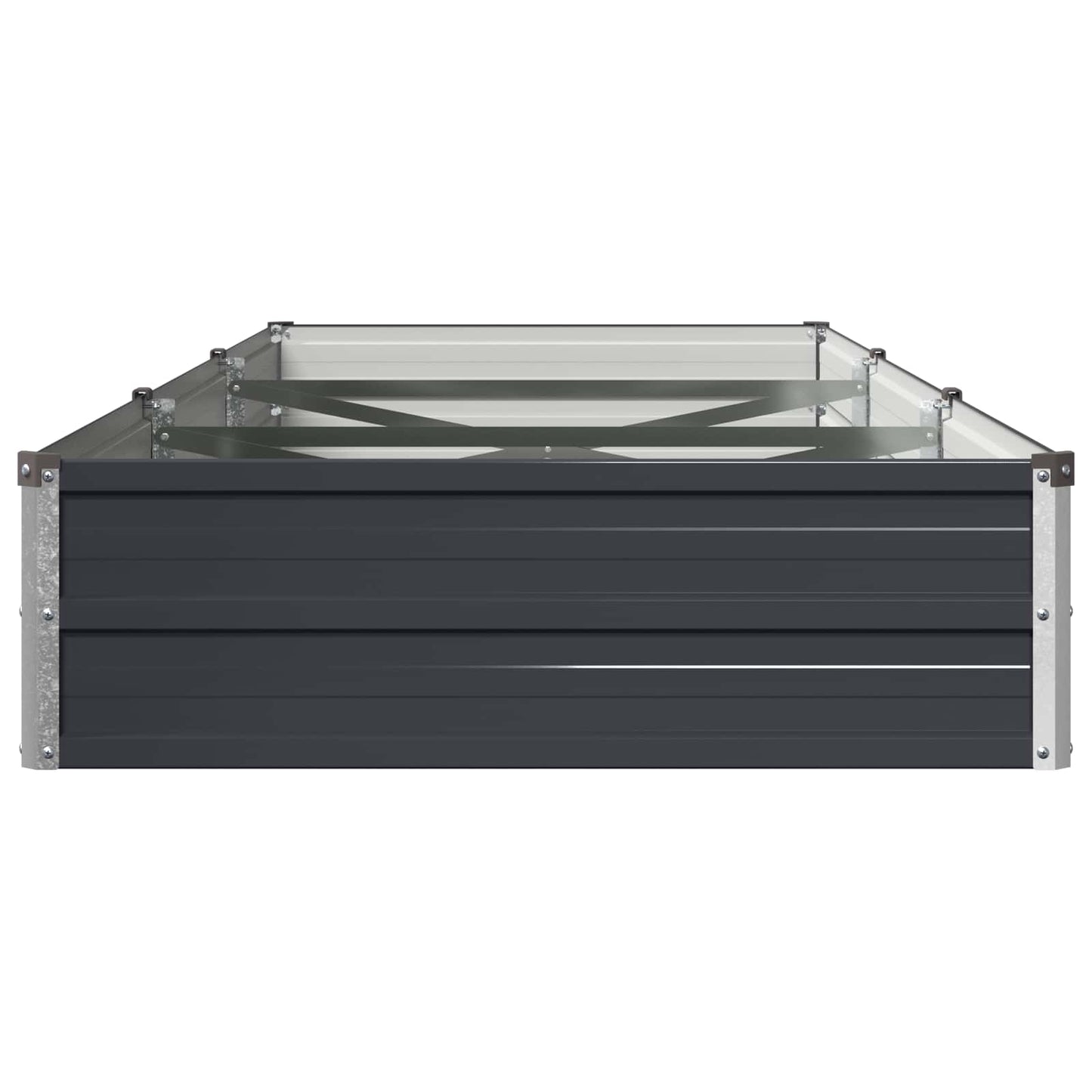 vidaXL Raised Garden Bed Anthracite 240 x 80 x 24 cm cold-rolled steel
