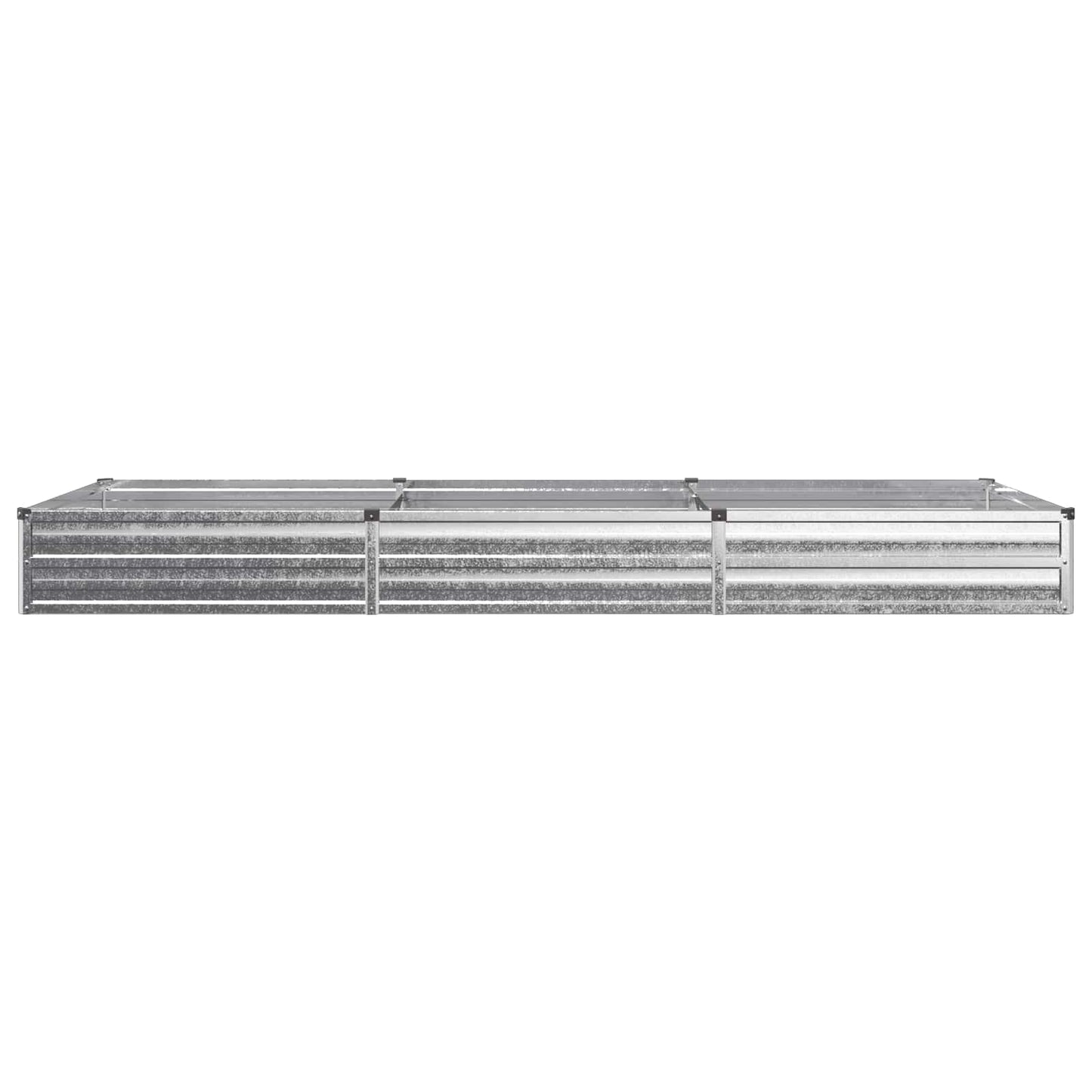 vidaXL Raised Garden Bed Silver 240 x 80 x 24 cm galvanized