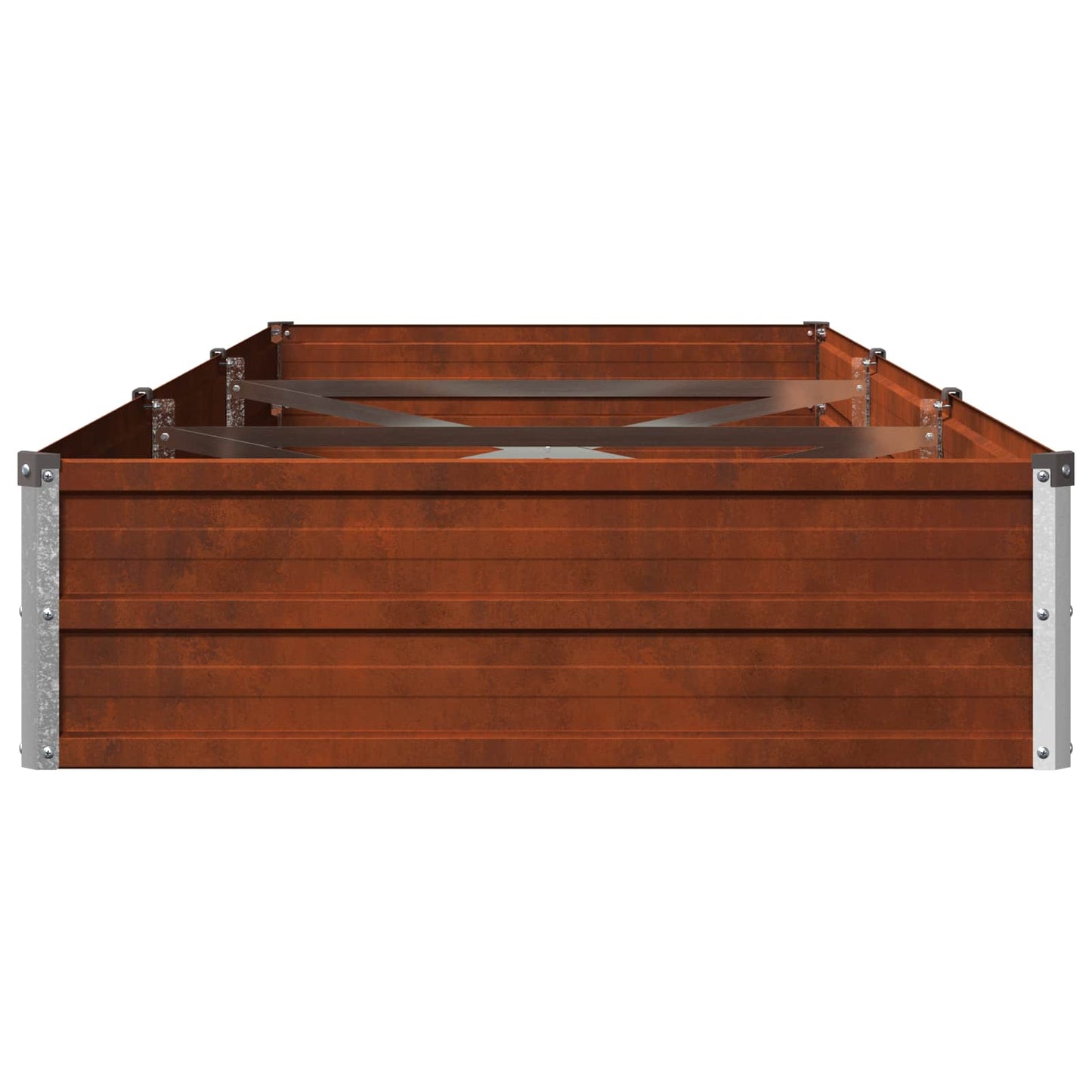 vidaXL Raised Garden Bed Rusty 240 x 80 x 24 cm corton