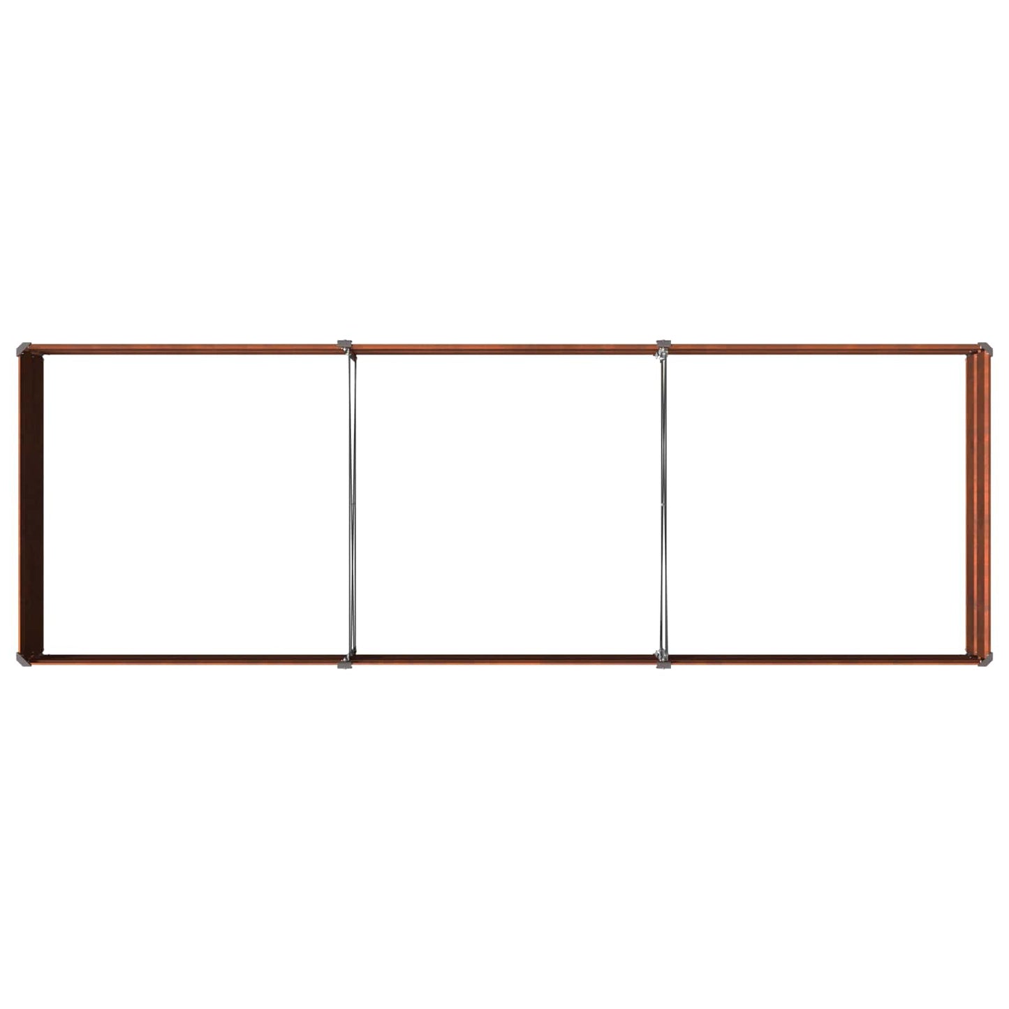 vidaXL Raised Garden Bed Rusty 240 x 80 x 24 cm corton