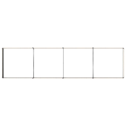 vidaXL Raised Garden Bed Wood Brown 320 x 80 x 24 cm cold-rolled steel
