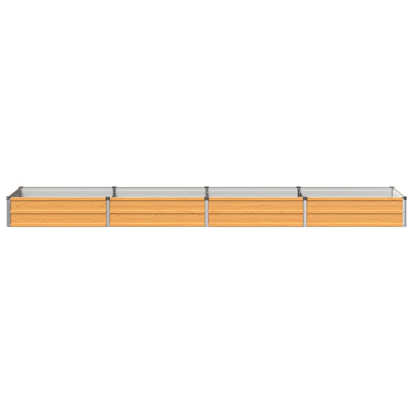 vidaXL Raised Garden Bed Natural 320 x 80 x 24 cm cold-rolled steel