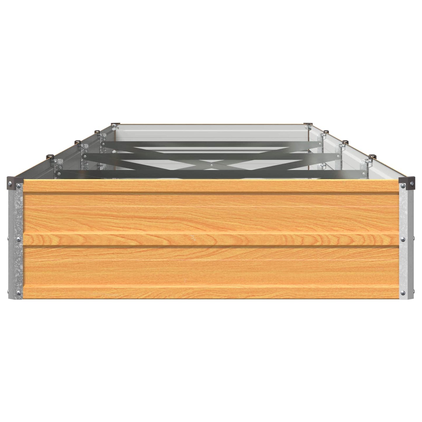 vidaXL Raised Garden Bed Natural 320 x 80 x 24 cm cold-rolled steel