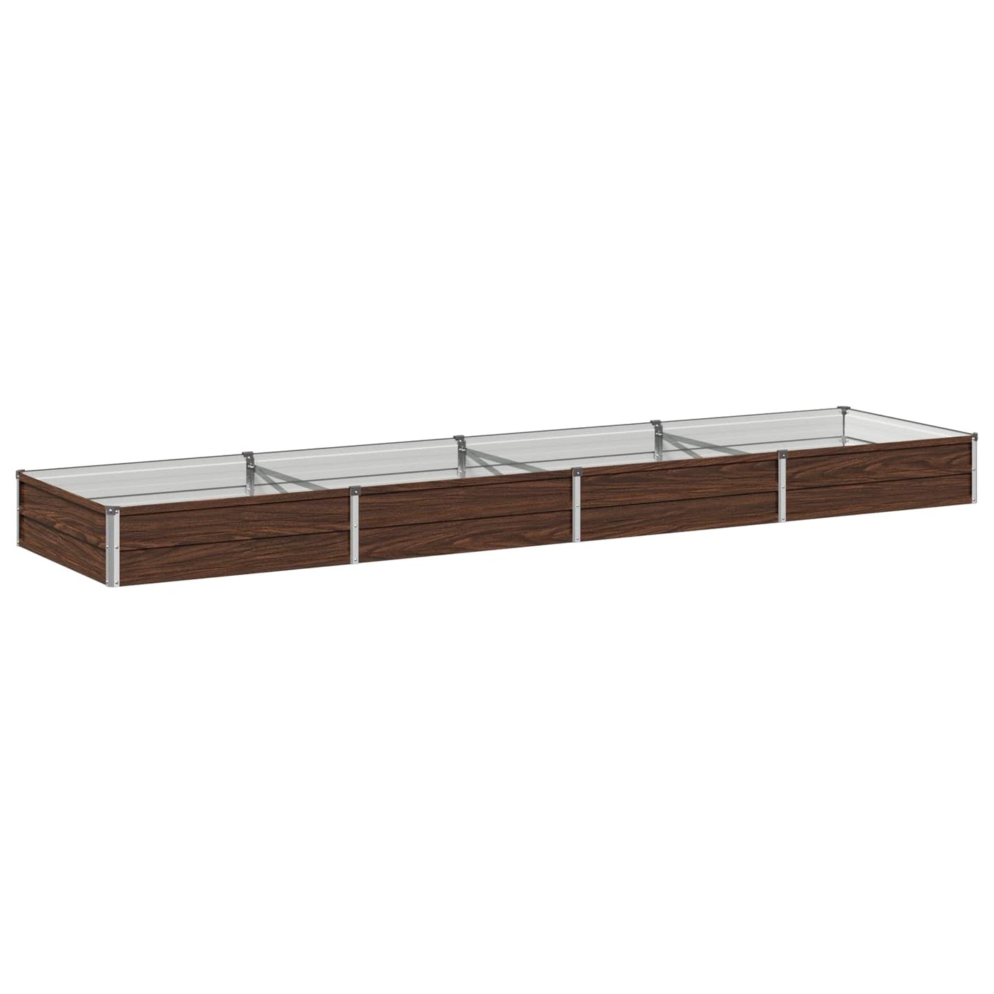 vidaXL Raised Garden Bed Black 320 x 80 x 24 cm cold-rolled steel