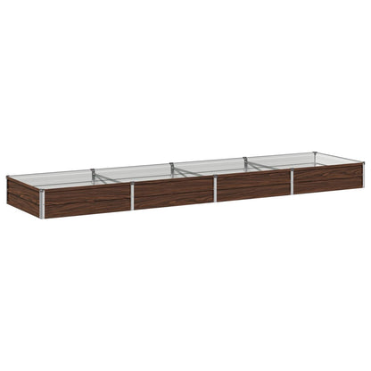 vidaXL Raised Garden Bed Black 320 x 80 x 24 cm cold-rolled steel