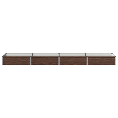 vidaXL Raised Garden Bed Black 320 x 80 x 24 cm cold-rolled steel