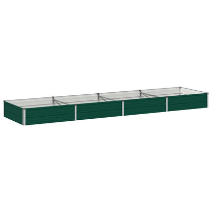 vidaXL Raised Garden Bed Green 320 x 80 x 24 cm cold-rolled steeel
