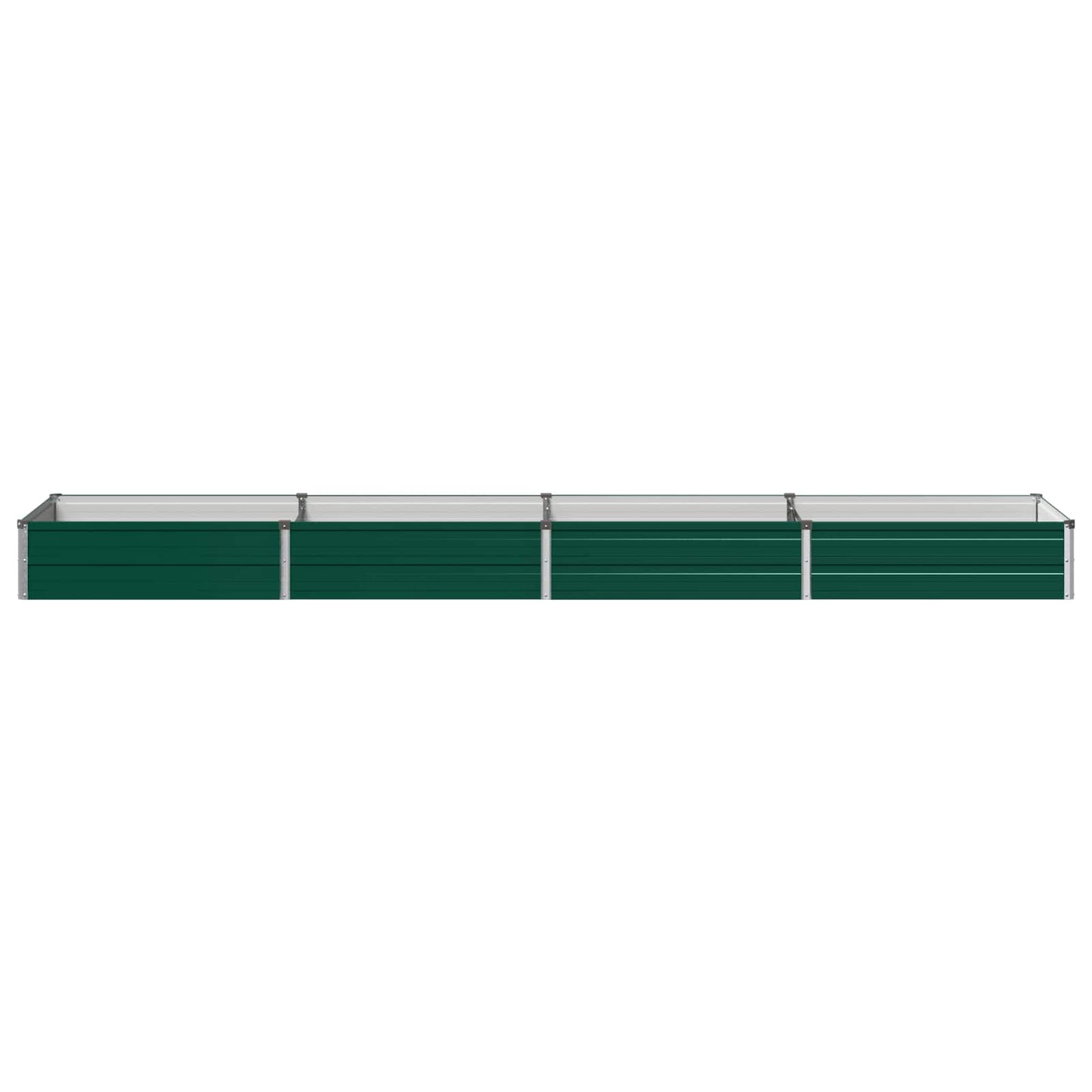 vidaXL Raised Garden Bed Green 320 x 80 x 24 cm cold-rolled steeel