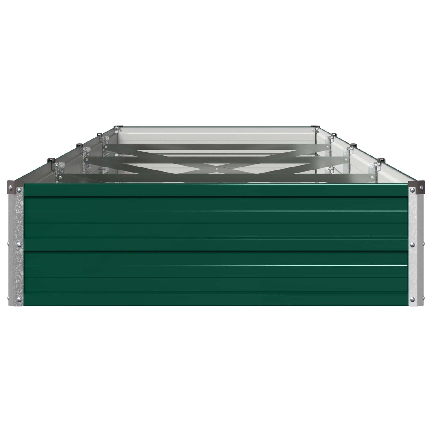 vidaXL Raised Garden Bed Green 320 x 80 x 24 cm cold-rolled steeel