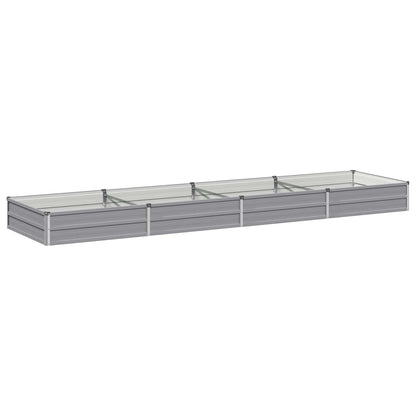 vidaXL Raised Garden Bed Grey 320 x 80 x 24 cm cold-rolled steel