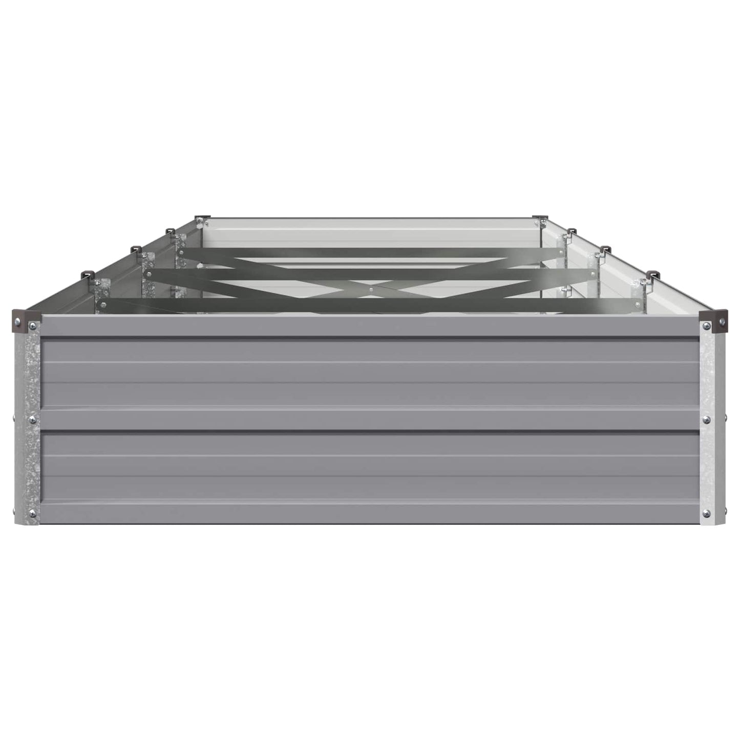 vidaXL Raised Garden Bed Grey 320 x 80 x 24 cm cold-rolled steel