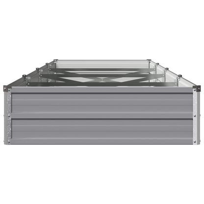 vidaXL Raised Garden Bed Grey 320 x 80 x 24 cm cold-rolled steel