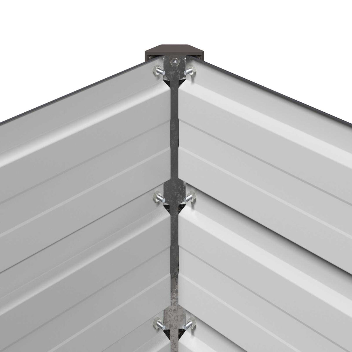 vidaXL Raised Garden Bed Anthracite 320 x 80 x 24 cm Galvanised Steel
