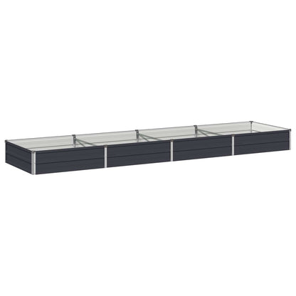 vidaXL Raised Garden Bed Anthracite 320 x 80 x 24 cm cold-rolled steel