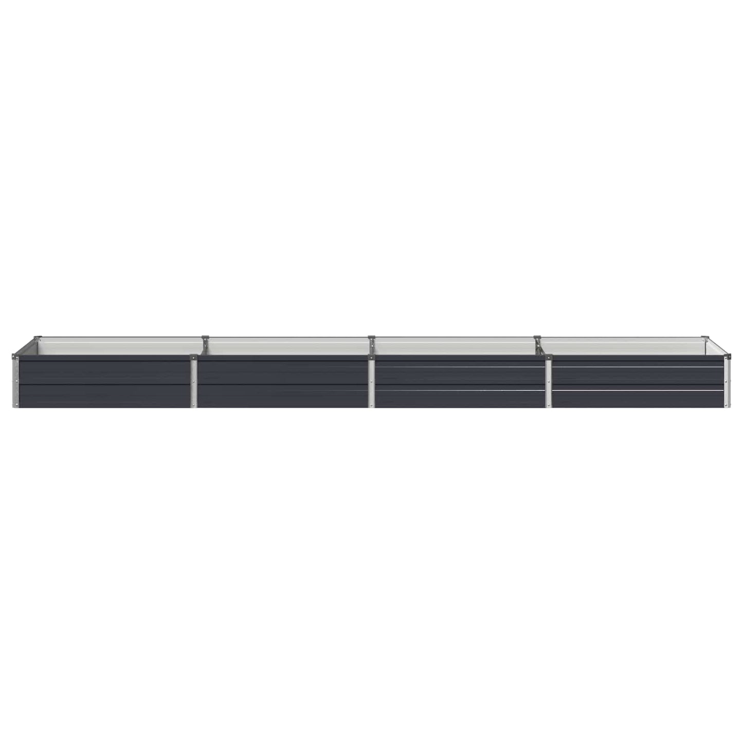 vidaXL Raised Garden Bed Anthracite 320 x 80 x 24 cm cold-rolled steel