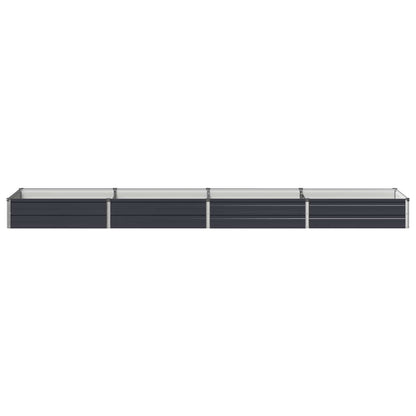 vidaXL Raised Garden Bed Anthracite 320 x 80 x 24 cm cold-rolled steel