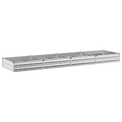 vidaXL Raised Garden Bed Silver 320 x 80 x 24 cm galvanized