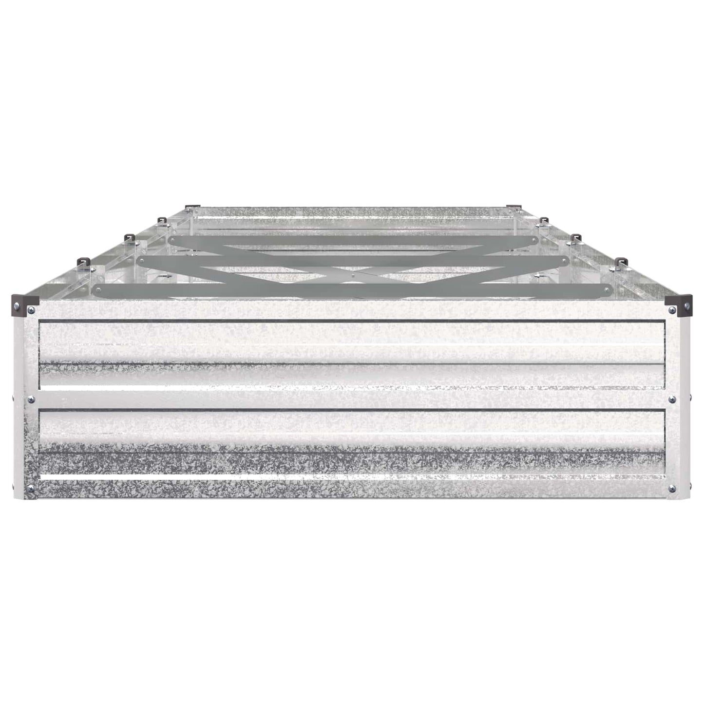 vidaXL Raised Garden Bed Silver 320 x 80 x 24 cm galvanized