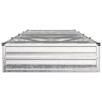 vidaXL Raised Garden Bed Silver 320 x 80 x 24 cm galvanized