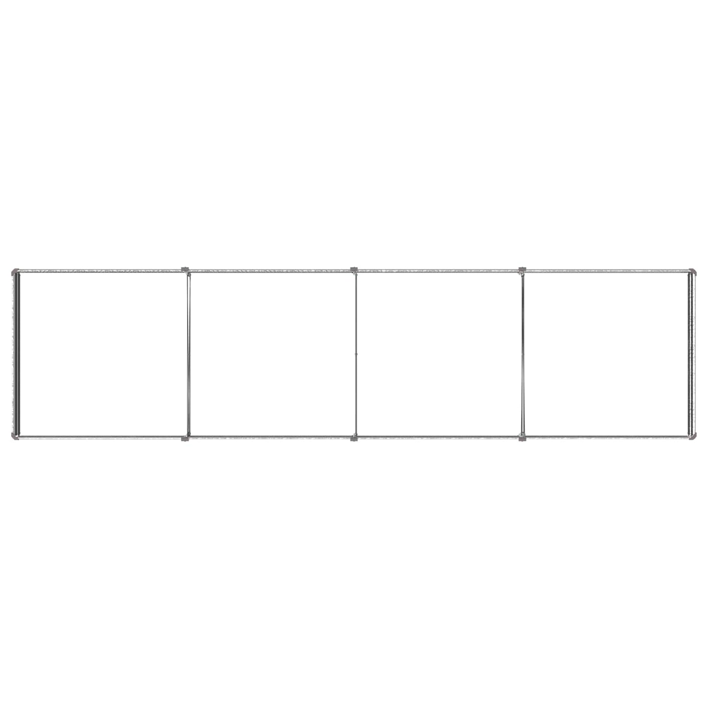 vidaXL Raised Garden Bed Silver 320 x 80 x 24 cm galvanized